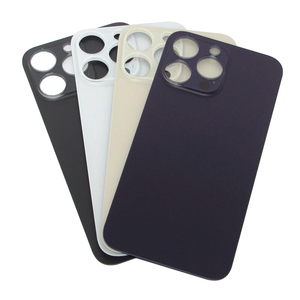 ฝาหลังกระจกสำหรับ iPhone 14pro 14pro max สีดำ สีม่วง สีขาว สีทอง อะไหล่เปลี่ยนฝาครอบแบตเตอรี่โทรศัพท์มือถือ - Product Image 2