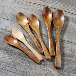 Solid Wood Spoons Eco Friendly Small Tea Spoon For <b>Honey</b> Jam Daily Use - Product Image 3