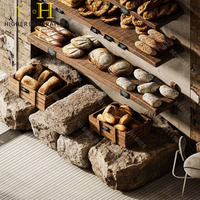 Idées de design pour bar à café : superbe comptoir en pierre brune pour centre commercial, restaurant, jus, bubble tea, boissons, crème glacée, café, kiosque, bar