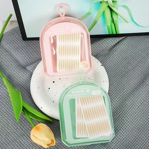 Bande adhésive en dentelle pour paupières doubles, en forme d'olive, invisible, couleur chair, en boîte, 12 ensembles pour un usage quotidien - Product Image 3