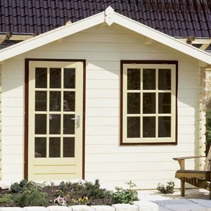 Cabaña de jardín de madera de estilo tradicional, fácil de montar para uso en exteriores. - Product Image 1