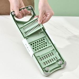 Kitchen Tools Vegetable Cutter <b>Potato</b> Cutter 6 Blade Onion Dicer Slicer Chopper Manual Stainless Steel <b>Container</b> High Quality - Product Image 4