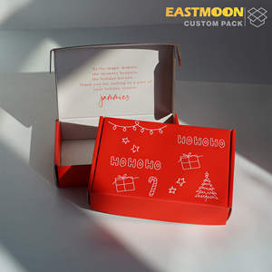 100pcs Custom Logo Red Mailer Box Cosmetics Packaging Cardboard Shipping <b>Boxes</b> Jewelry Protective <b>Paper</b> <b>Boxes</b> for Small Business - Product Image 1