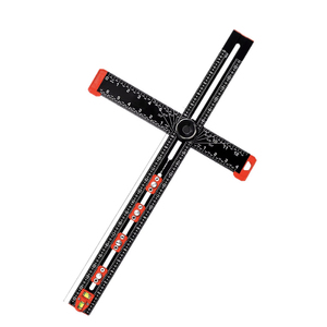 Rongpro ไม้บรรทัดบอกตำแหน่งแบบพับได้4 in 1สำหรับงานไม้และจัดเก็บง่าย - Product Image 1