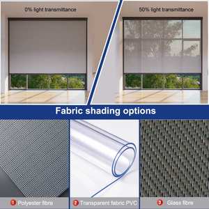 Pérgola <span class=keywords><strong>Motorizada</strong></span> Personalizada con Control Remoto, Pantallas Eléctricas Impermeables, <span class=keywords><strong>Mosquitera</strong></span> Integrada, Protección Solar para el Hogar - Product Image 3