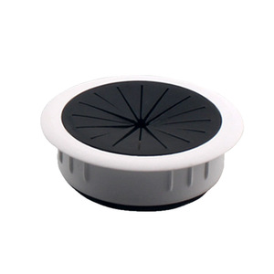 Cache-câble rond en plastique avec ressort, boîte à fils murale, anti-poussière, décoratif, blanc, durable - Product Image 2
