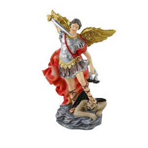 Làm bằng tay nhựa Công Giáo Tôn Giáo bức tượng bức tượng Saint Archangel Michael Tượng trang trí nội thất - Product Image 5