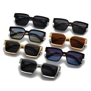 Gafas de Sol Retro 2025 con Logotipo Personalizado, Montura Metálica Hueca para Hombre, Protección UV400, Gafas de Sol Cuadradas para Conducir - Product Image 6