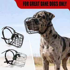 Nuevo Mordedor Metálico Extra Grande y Resistente para Perros Grandes, a Prueba <span class=keywords><strong>de</strong></span> Mordidas, para Great Dane, <span class=keywords><strong>Cane</strong></span> Corso y Razas Grandes, Cesta Anti-Masticación - Product Image 1