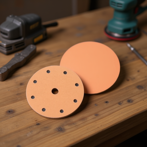 Disco de Lijado con Velcro Ttake, Grano 500, 6+1 Agujeros, Abrasivo de Corindón para Pulir Madera y Metal - Product Image 3