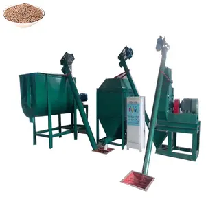 1-2t/h Small Scale Animal Feed Mixer/ Pellet Production Line /Poultry Chicken Feed Pellet Making Machine