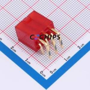 HC-5557-2*3AW-R-GP-05 Wire-to-Board Pin Header Bent Lead Through Hole,P=4.2mm 2x3P 4.2mm Right Angle Insert Mini-Fit (MX 4.2) - Product Image 2