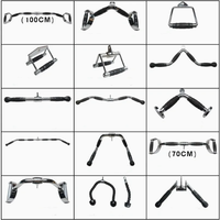Équipement durable Gym Fitness Triceps Appuyez sur les poignées de barre avec poignées en caoutchouc pour la musculation