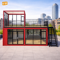 Bureau préfabriqué personnalisé en conteneur, boutique modulaire en conteneur, maison commerciale portable clé en main, maison Hobbit préfabriquée facile à installer
