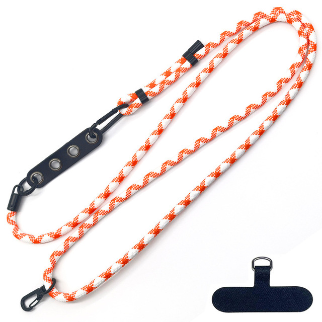 Colorful Nylon Universal Crossbody Mobile Phone Lanyard Hanging Shoulder Cell Phone Chain Neck Wrist Strap Convenient Accessory