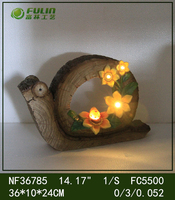 Statue d'animal en résine pour jardin, étanche, avec lumières LED solaires, style Art Déco, 12 pouces, chat, coq, hibou, oiseau, ornement décoratif extérieur pour aménagement paysager