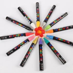 Marqueur de peinture acrylique professionnel, pointe de 1/3 mm - Marqueurs de peinture opaques pour la peinture sur roche, le verre, la céramique - Prix d'usine et OEM - Product Image 2