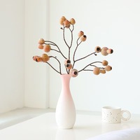 YL Kunstmatige Fruitplanten Huis Kerst Halloween Bruiloft Pasen Decoratie Kunstbloem Klein Bloemboeket Milieuvriendelijk
