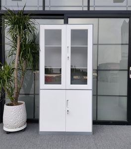 High Quality Office Furniture Glass Door <b>Metal</b> Storage Cabinet Office Steel Cupboard Design <b>File</b> Cabinet - Product Image 4