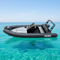 Ce certificat RHIB 520 V profond coque Hypalon/PVC/Orca nervure en aluminium bateaux gonflables pour la pêche