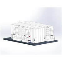 Cabine de peinture industrielle sur mesure pour bus et camions, avec portes avant et latérales pour équipements lourds