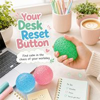 Lot de 3 grandes balles anti-stress texturées ondulées faites à la main, jouets sensoriels Mochi Squishy en cristal, modelables, en gelée de sucre et de maltose, personnalisables