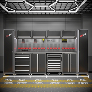 Armoire en acier <span class=keywords><strong>de</strong></span> qualité supérieure JZD, assortiment avec tiroirs, portes et <span class=keywords><strong>chariot</strong></span> à outils, professionnel pour atelier et <span class=keywords><strong>garage</strong></span> - Product Image 2
