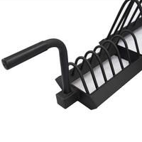 VIGFIT Support de plaque d'haltère d'exercice en acier durable Support de stockage de plaque de pare-chocs portable pour plaques de poids Caractéristique de sécurité
