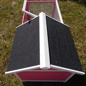 Cage de lapin en bois extérieure de maison de clapier de lapin de modèle solide avec la course fonctionnelle et élégante - Product Image 5