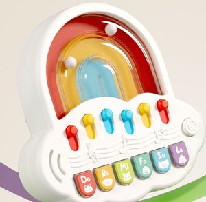 Portable Mini Electronic Marbles Music Piano Toy Button Function Equipped with Rechargeable <b>Battery</b> <b>Operated</b> ABS Plastic - Product Image 5