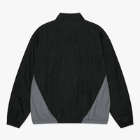Ensemble de survêtement vintage color block pour homme avec logo personnalisé, veste légère doublée en mesh et pantalon large, 2 pièces