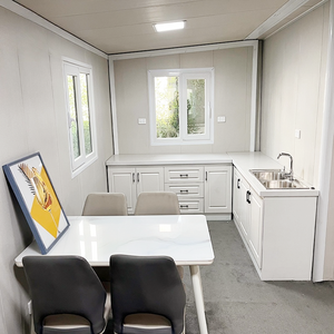 Maison préfabriquée personnalisable en acier, pliable en 2, conteneur de 60 pieds, cabine à 2 ailes de 30 pieds, pièce Vemos, empilable et extensible - Product Image 5