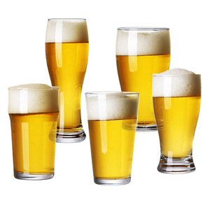 Vente en gros de verres transparents à boire bière artisanale classique Pilsner verre à bière de blé pour logo personnalisé verres à bière - Product Image 3