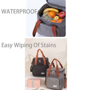 Sac à déjeuner en matériau de qualité alimentaire, réutilisable, isolé, imperméable et écologique, sac isotherme - Product Image 4