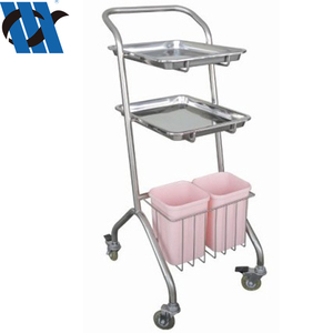 BDT213 paslanmaz çelik el arabası sepeti hastane kliniği ICU odası kullanımı oksijen silindiri tutucu lpg silindir arabası - Product Image 5