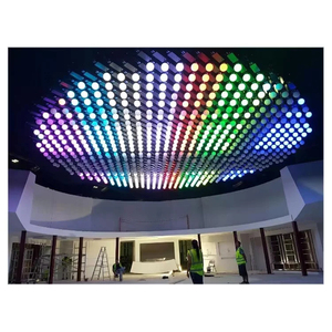 Lumière de scène professionnelle <span class=keywords><strong>DMX</strong></span> LED, 1 pièce, RGB coloré, boule relevable, Orbisfly, éclairage cinétique - Product Image 1