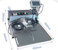 Machine d'impression à jet d'encre continu à grande vitesse de sac de nourriture de carte d'étiquette de papier machine d'impression automatique de code de date pour la petite entreprise