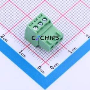 JL15EDGY-25403G01 Plug-in Terminal Block P=2.54mm Connector ( Connector Type: Plug )( Construction: 1x3P )( Pitch: 2.54mm ) - Product Image 1