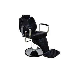 Cadeira de barbeiro profissional de alta qualidade para cabeleireiro, moderna e luxuosa, recomendada para uso em lojas, preto e marrom