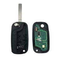 QCONTROL Clé télécommande à 2 boutons pour Clio 3 Kangoo Master Modus Twingo Flip avec 434 MHz PCF7961A