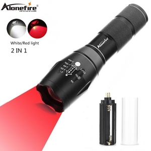 Alonefire Đèn Pin <span class=keywords><strong>LED</strong></span> 2 Trong <span class=keywords><strong>1</strong></span> Màu Trắng + Đỏ G700 Đèn Câu Cá Chiến Thuật Săn Bắn Đèn Pin Công Suất Cao Hướng Đạo Sinh Phổ Biến Pin AAA - Product Image 2