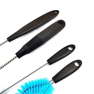 Wholesale Blue Series Customized Clean Brush Long Handle Nylon Bottle Brushes Cleaner Set <strong>Glass</strong> Straw <strong>Cleaning</strong> Brush <strong>Kits</strong> - Product Image 5