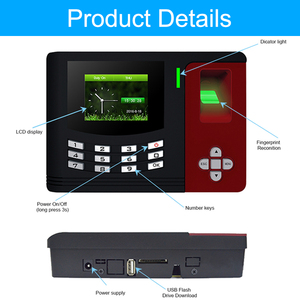 TCPIP sistema Control acceso la huella digital seguridad huella tiempo asistencia precio de la máquina de oficina de la escuela - Product Image 6