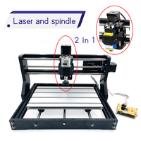 Machine de découpe et de gravure laser CNC 3018 Pro pour bois, métal, papier, verre avec broche avec laser sans laser