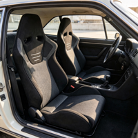 Siège baquet de course style classique LK en tissu suède et mesh, universel pour voiture, avec mécanisme de basculement rapide