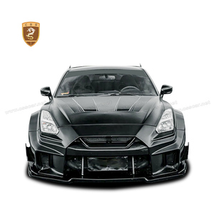 ชุดแต่งไวด์บอดี้สไตล์ LB.3 สำหรับนิสสัน GTR R35 อัพเกรด คาร์บอนไฟเบอร์ กันชนหน้า สปอยเลอร์หลัง สเกิร์ตข้าง บังโคลน ชุดแต่งแอโร - Product Image 2