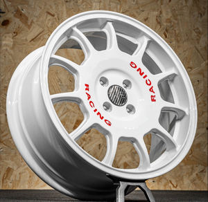 Roue de sport de course à revêtement blanc personnalisé de 16 ''à 24'' Roue/jante forgée pour voitures de sport, pour Subaru,<span class=keywords><strong>Fiat</strong></span>,Nissan PCD 4x98 4x100 - Product Image 2