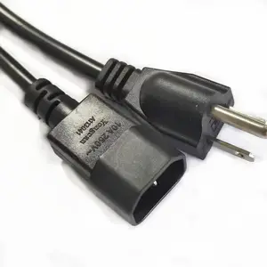 Pvc listrik 14-50p sampai 14-50R Harga kabel listrik USA kabel komputer kawat listrik hitam kualitas baik