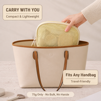 Sac de Maquillage en Maille en Gros, Trousse de Voyage à Grande Ouverture, Personnalisable avec Logo, Portable pour Femmes et Filles, Porte-Pinceaux et Accessoires de Toilette