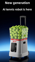 Asistente de Voz Inteligente con IA, Robot Lanzapelotas de Tenis, el Más Popular y Novedoso, Juego de 140 Pelotas de ABS, T7 Pro, de la Fábrica China SIBOASI